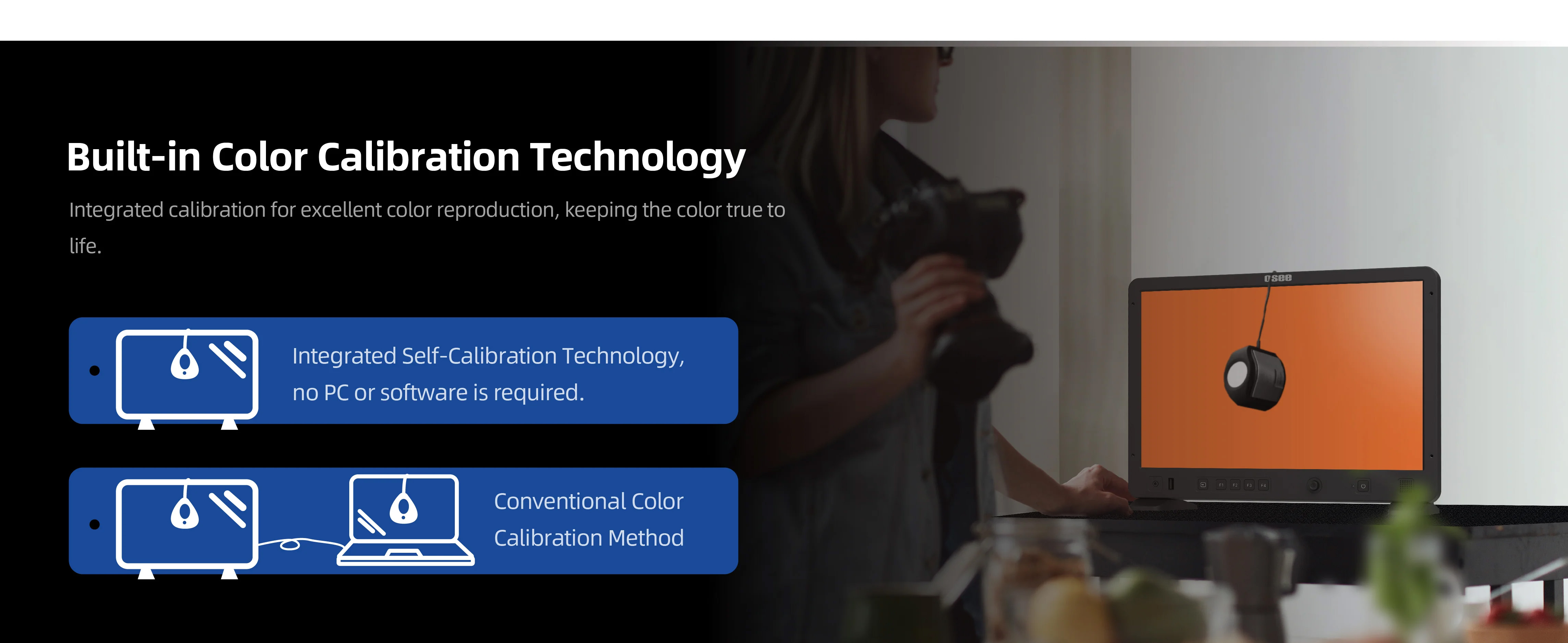 Built-in Color Calibration Technology