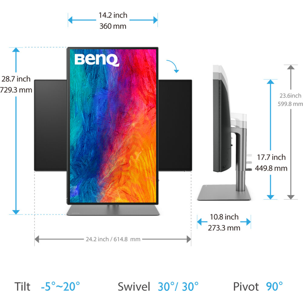BenQ PD2725U 27" 4K UHD Display P3 Thunderbolt 3 Profesyonel Monitör