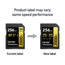LEXAR 256GB Professional 2000x SDXC UHS-II Hafıza Kartı (V90, U3)