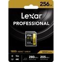 LEXAR 256GB Professional 1800x SDXC UHS-II Hafıza Kartı (V60, U3)