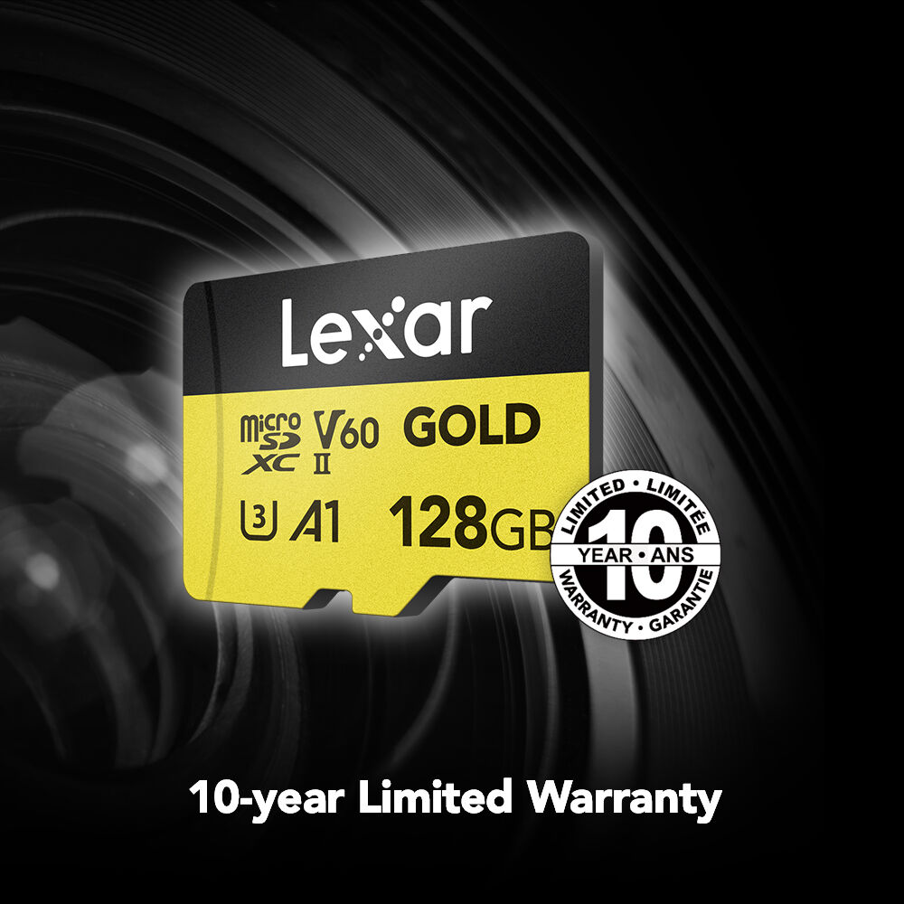 LEXAR 128GB GOLD Serisi microSDXC UHS-II Hafıza Kartı (V60)