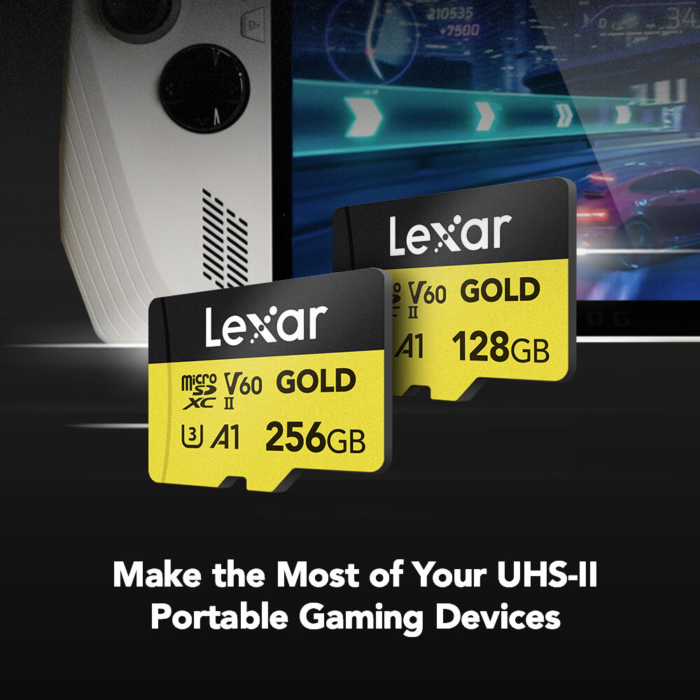 LEXAR 128GB GOLD Serisi microSDXC UHS-II Hafıza Kartı (V60)