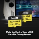 LEXAR 128GB GOLD Serisi microSDXC UHS-II Hafıza Kartı (V60)