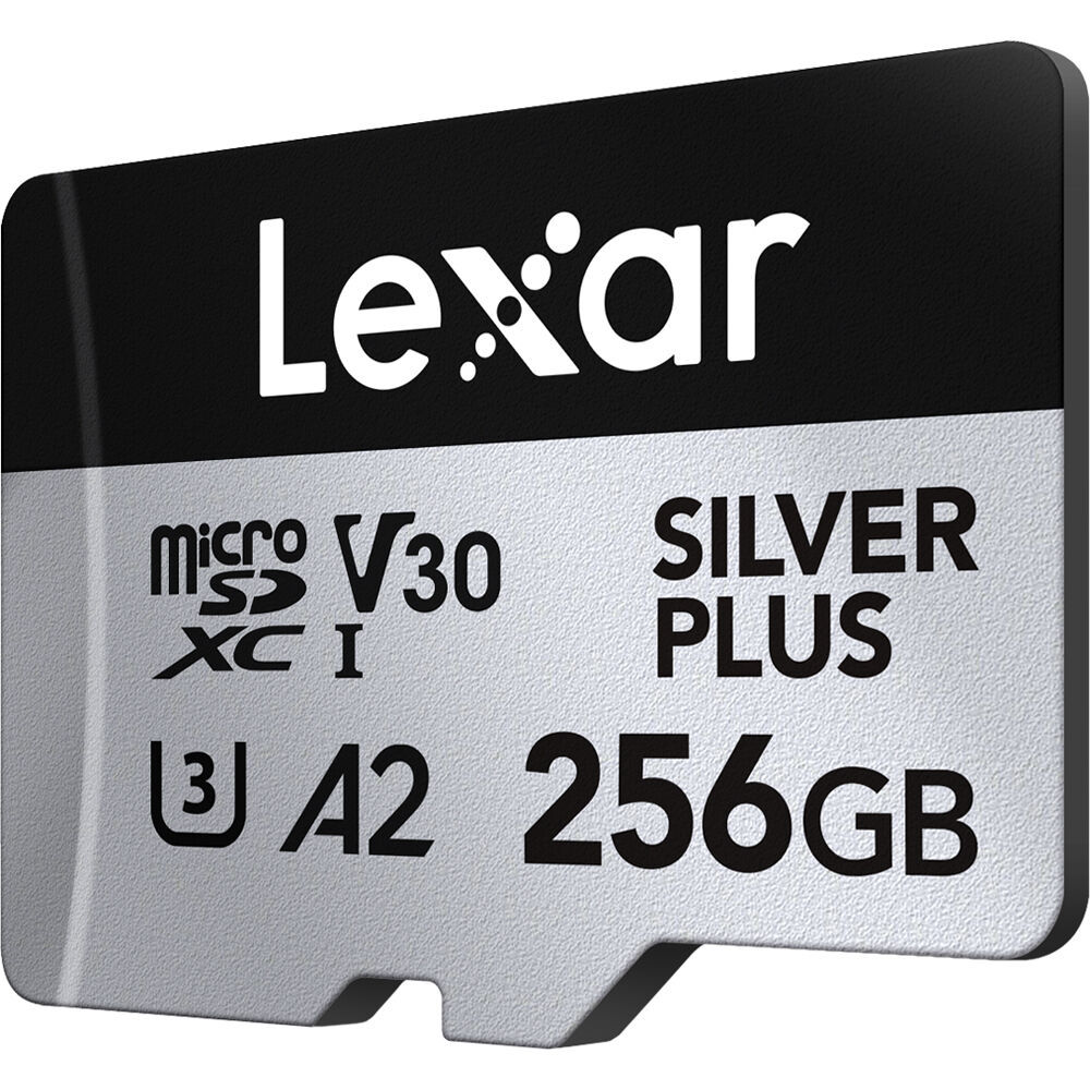 LEXAR 256GB SILVER Plus microSDXC Hafıza Kartı (UHS-I, V30)
