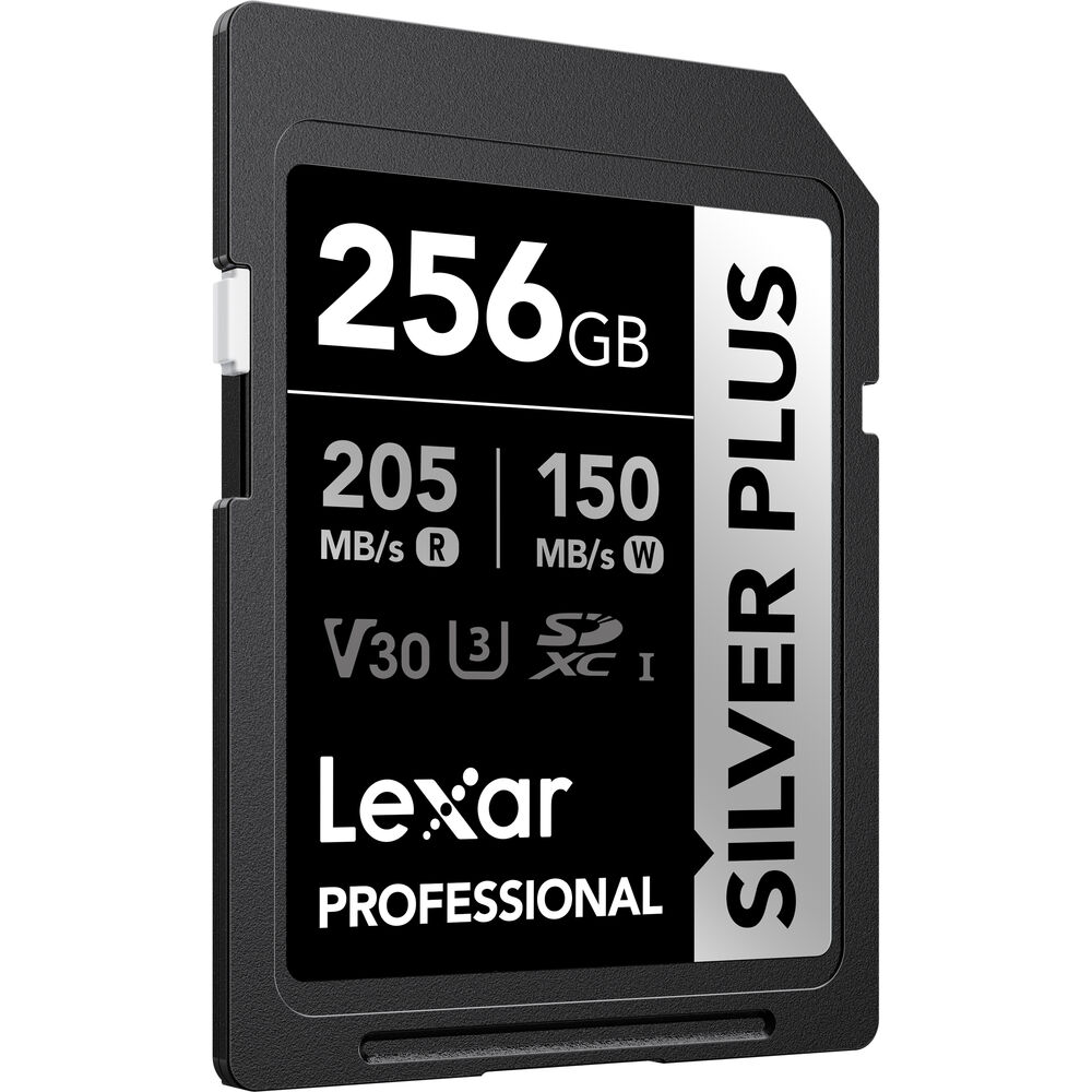 LEXAR 256GB SILVER Plus SDXC Hafıza Kartı (UHS-I, V30)