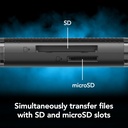 LEXAR USB-A ve USB-C Çift Yuvalı Kart Okuyucu (SD ve microSD Uyumlu)