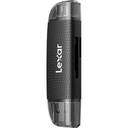 LEXAR USB-A ve USB-C Çift Yuvalı Kart Okuyucu (SD ve microSD Uyumlu)
