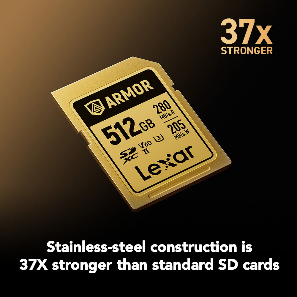 LEXAR 512GB ARMOR GOLD SDXC Hafıza Kartı (V60)