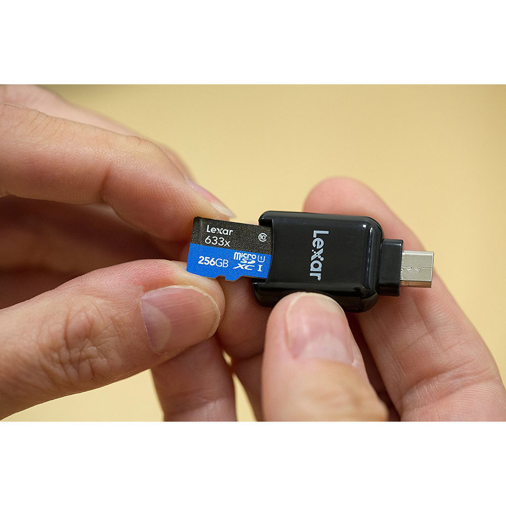 LEXAR 256GB 633x microSDXC Hafıza Kartı (SD Adaptörlü, UHS-I, V30)