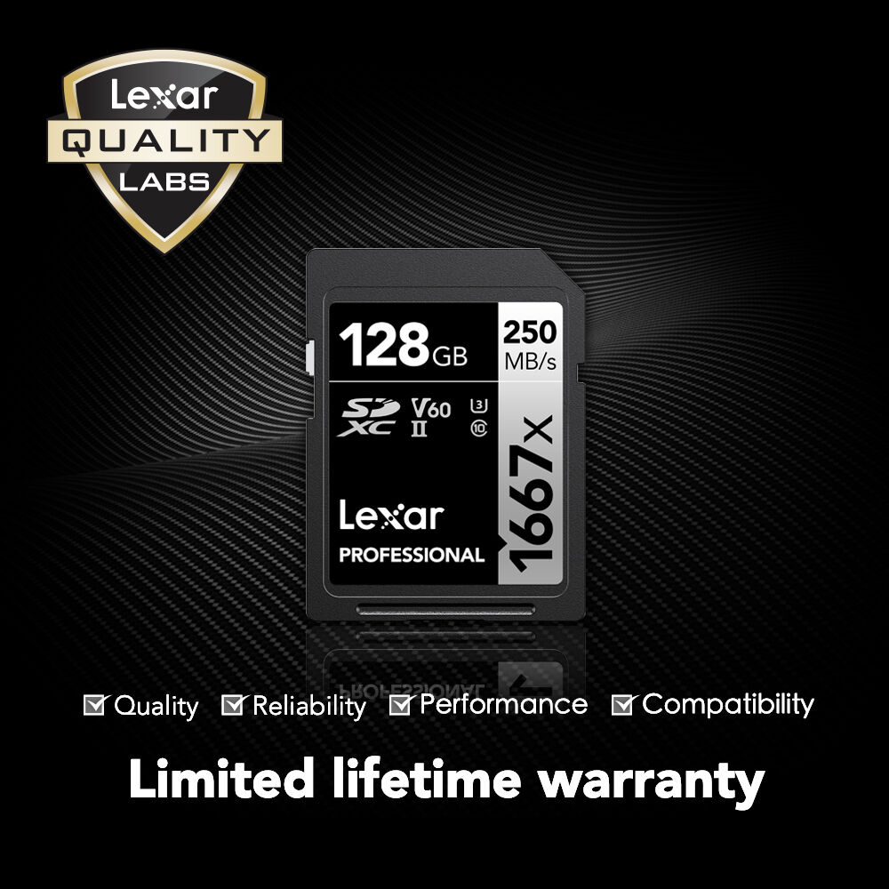 LEXAR 128GB Professional 1667x SDXC UHS-II Hafıza Kartı (V60)