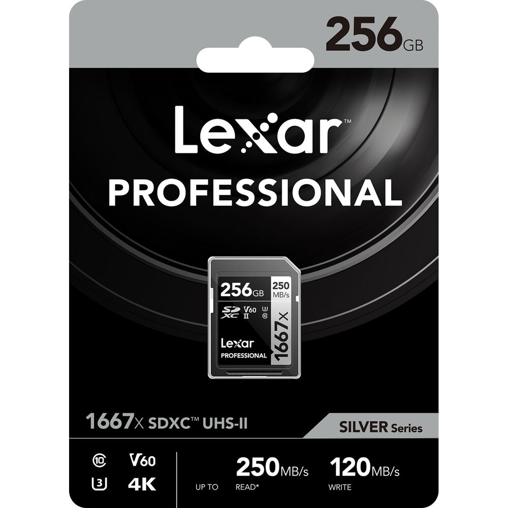 LEXAR 256GB Professional 1667x SDXC UHS-II Hafıza Kartı (V60)