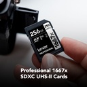 LEXAR 256GB Professional 1667x SDXC UHS-II Hafıza Kartı (V60)