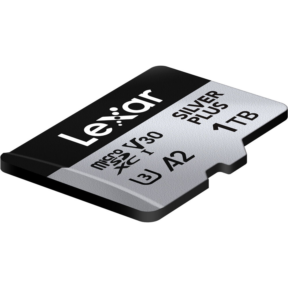 LEXAR 1TB SILVER Plus microSDXC Hafıza Kartı (Adaptörlü, UHS-I, V30)
