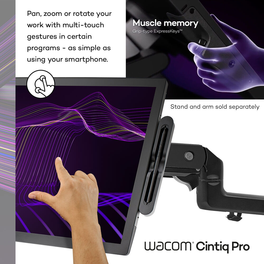 Wacom Cintiq Pro Grafik Tablet 27 INCH-Stand (DTH271K0B-ST)
