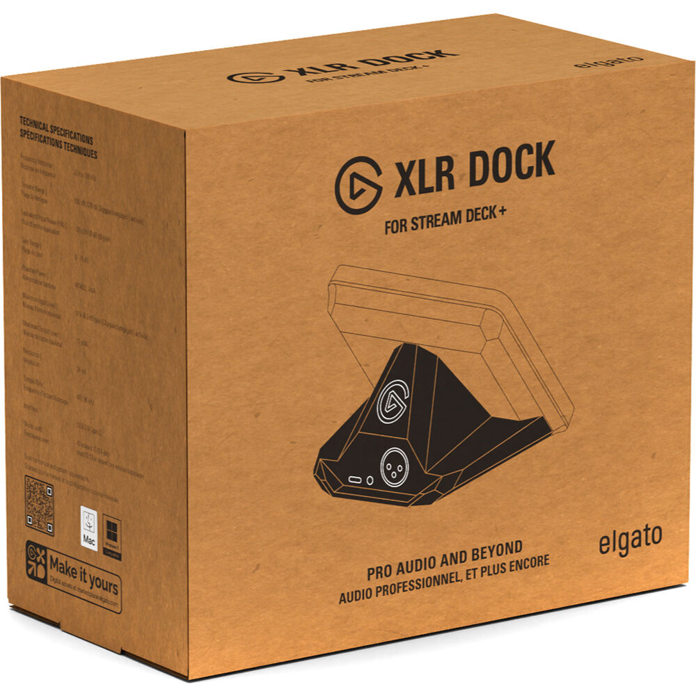 Elgato 10GBM9901 Stream Deck+ için XLR Dock (Mikrofon Ses Arayüzü)