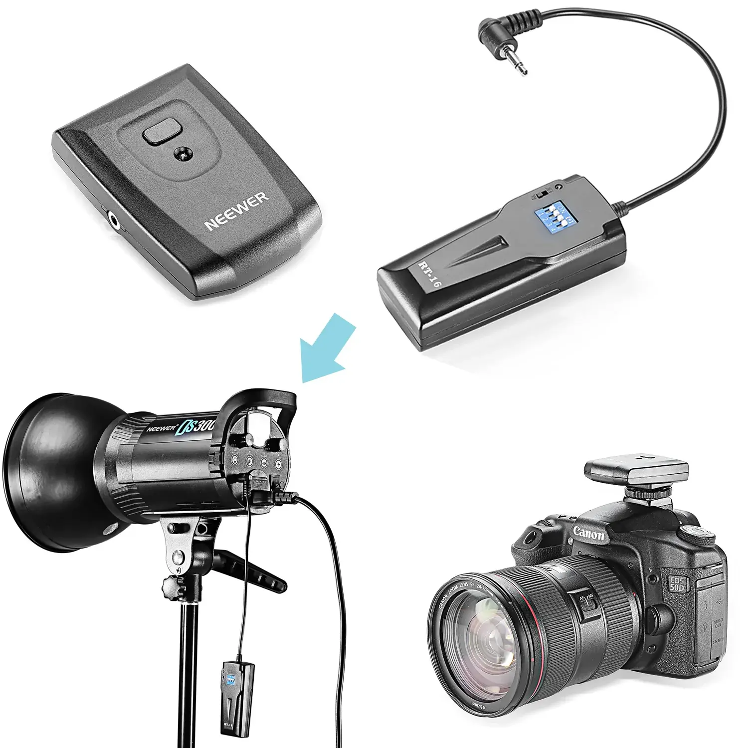 Neewer RT-16 Kablosuz Stüdyo Evrensel Flaş Tetikleyici