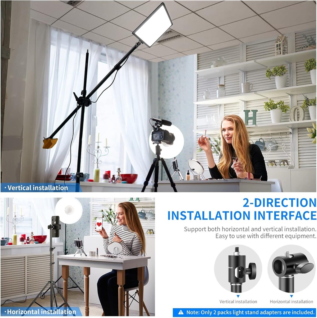 NEEWER ST12 Hızlı Adaptör Dönüştürücü - Işık Standı Uç Adaptörü (2\'li Paket)