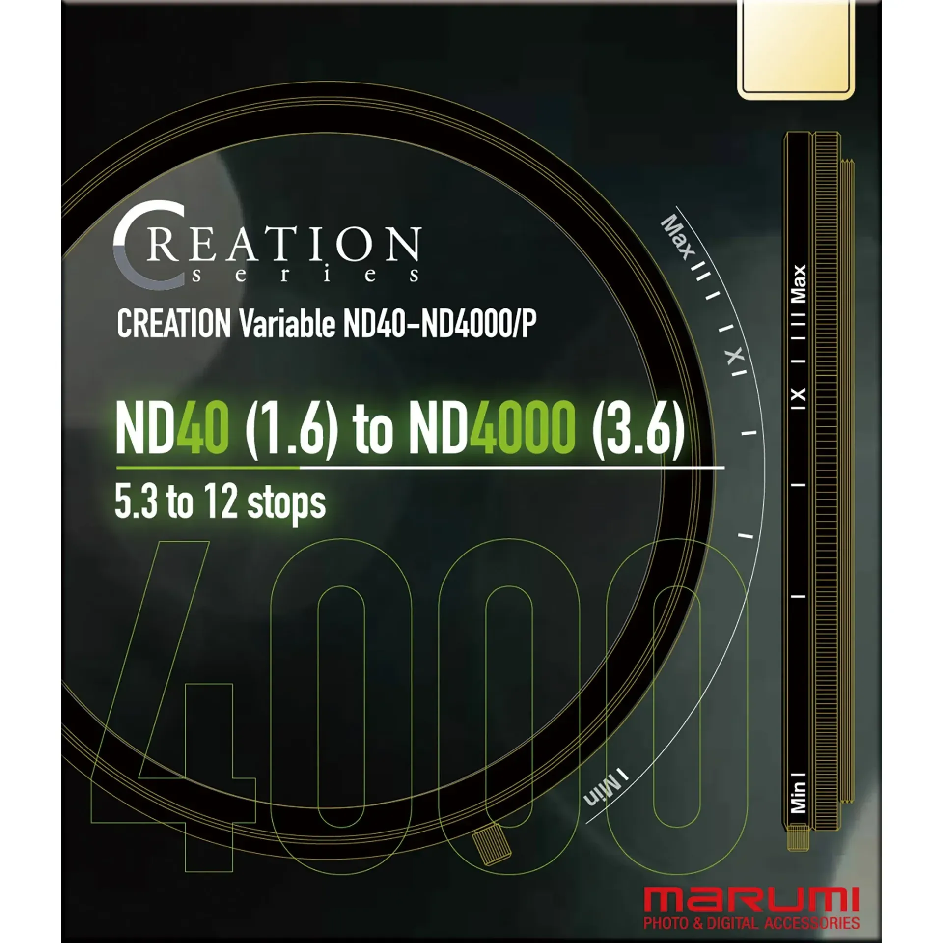 Marumi CREATION Variable ND40-ND4000/P 82 mm