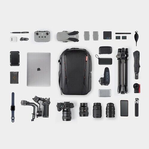 PGYTECH OneMo 2 Backpack (Space Black, 25 L) – Profesyonel Kamera & Drone Sırt Çantası