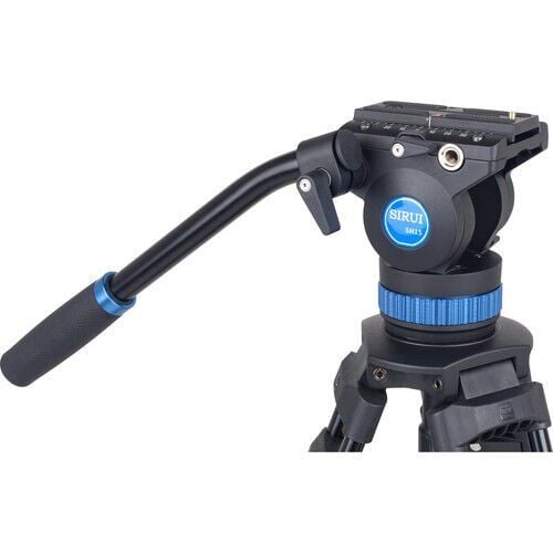 Sirui SH-15 60 mm Akışkan (Fluid) Kafa Alüminyum Video Tripod Kit – 8–12 kg Taşıma Kapasitesi