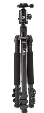 Sirui ET‑2004+E‑20 Alüminyum Tripod Kiti – 12 kg Yük Kapasiteli Seyahat Tripodu