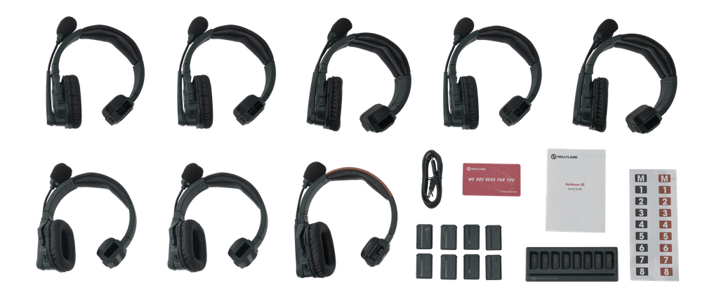 Hollyland Solidcom SE-8S Kablosuz Intercom Sistemi Standart Version (8 Kullanıcı)
