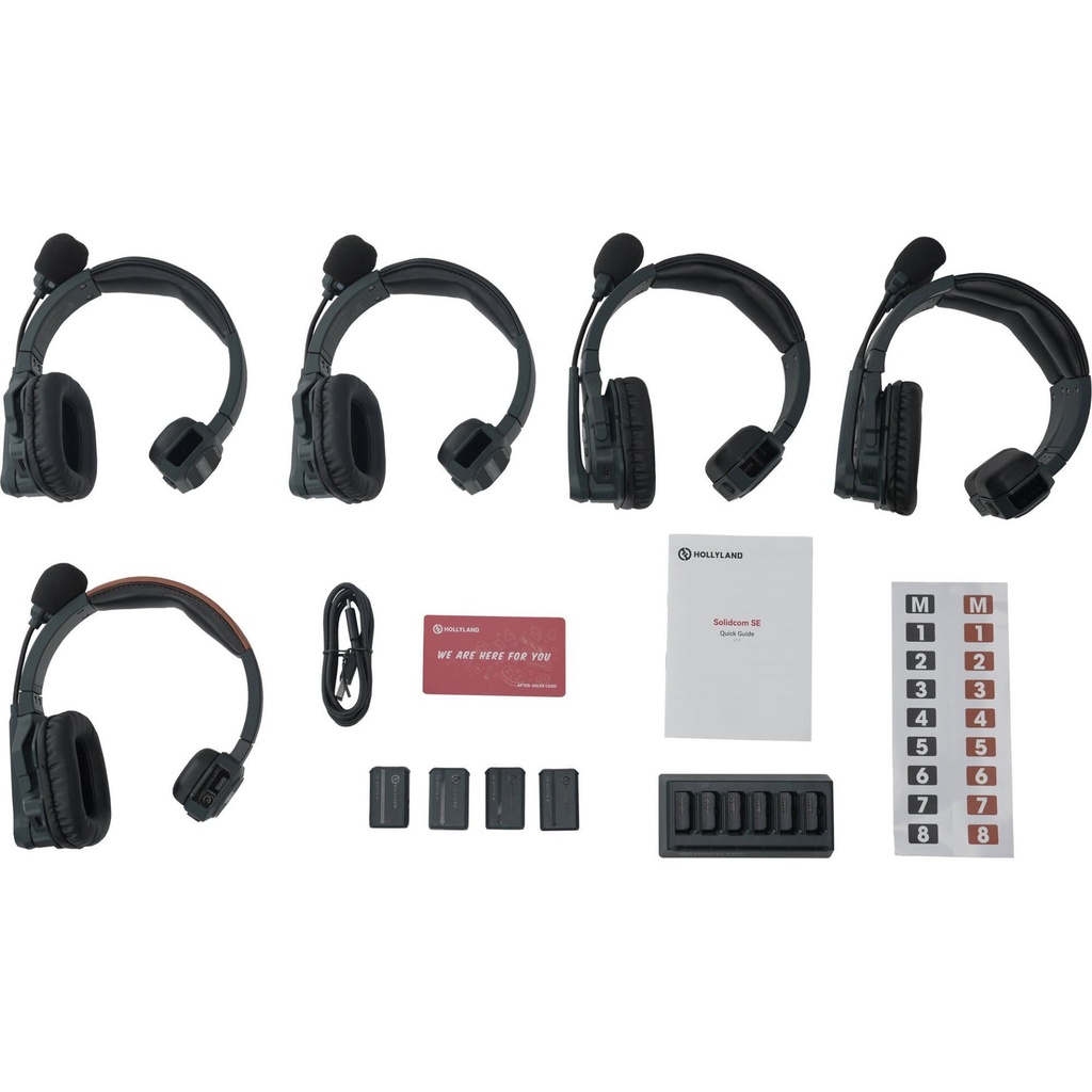 Hollyland Solidcom SE-5S Kablosuz Intercom Sistemi Global Version 2.4 Ghz (5 Kullanıcı)