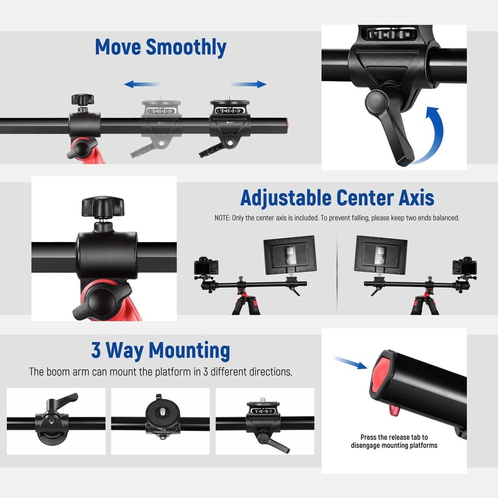 Neewer TP-27 Yatay Kollu Tripod