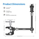 Neewer ST-20 11'' 28cm  1/4'' Vidalı Magic Arm & Yengeç Clamp