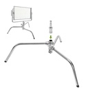 GVM C360 320cm C-Stand & Grip Arm Kit(225cm) (Çelik)