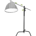 GVM C320 320cm C-Stand & Grip Arm Kit(130cm) (Siyah)