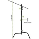 GVM C320 320cm C-Stand & Grip Arm Kit(130cm) (Siyah)