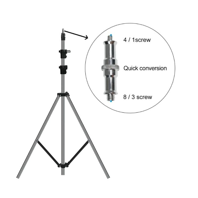 GVM 280cm Paslanmaz Çelik Işık Ayağı