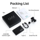 GVM 8RS RGB Kamera Üstü Dahili Akülü Mobil Led Işık (11x7cm)