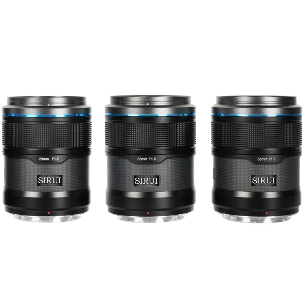 Sirui Sniper F1.2 APS-C Autofocus Sony E Mount 3'lü Lens Kiti (Siyah)