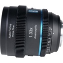Sirui 20mm T1.8 1.33X S35 Auto-Focus Anamorfik Lens (E Mount, Mavi Flare)