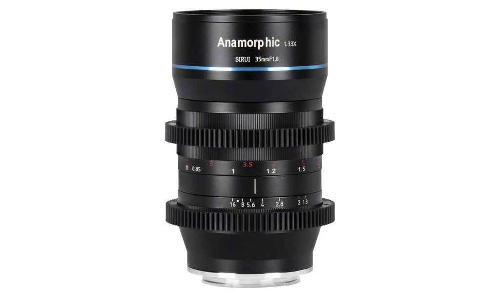 Sirui 35mm F1.8 1.33x APS‑C Anamorfik Lens (MFT Mount) – Profesyonel Sinema Lens