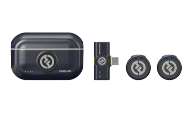 Hollyland LARK M2 DUO USB‑C Mobil Kablosuz Yaka Mikrofon Seti