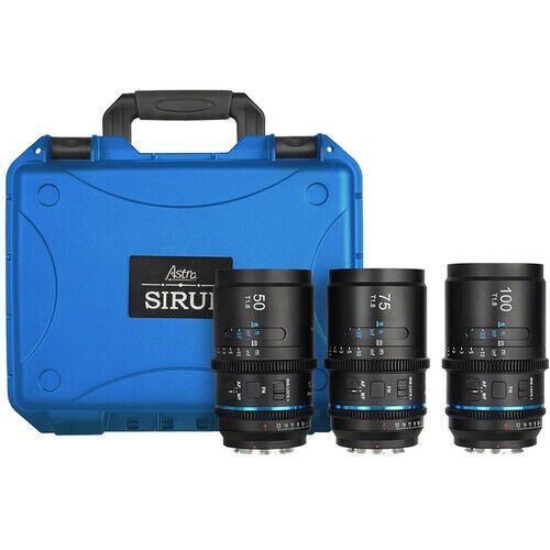 Sirui Astra Series AF T1.8 1.33x Full Frame Blue Flares Anamorphic Nikon Z Mount 3'lü Lens Kit