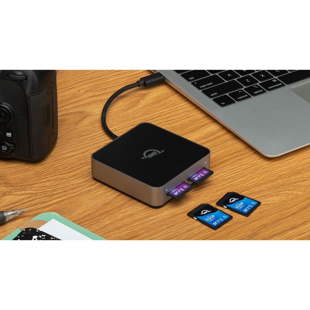 OWC USB-C Dual-Slot SDXC UHS-II Card Reader