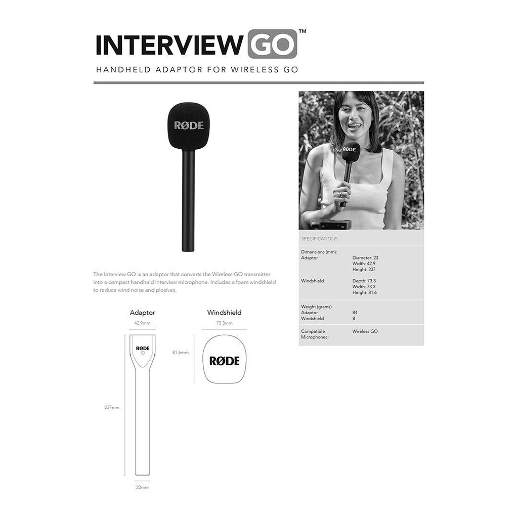 Rode Interview GO - Siyah