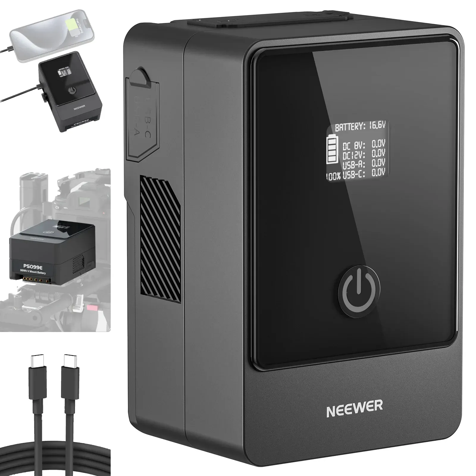 Neewer V Mount Battery PS099E 6800 mAh 14.5 V 99 Wh