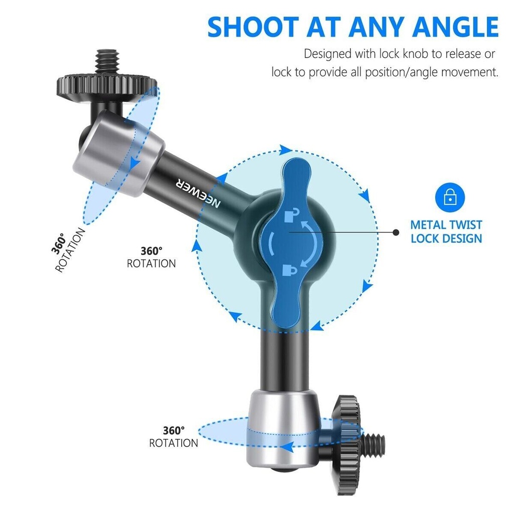 Neewer ST-15 5.9'' 15cm  1/4'' Vidalı Magic Arm