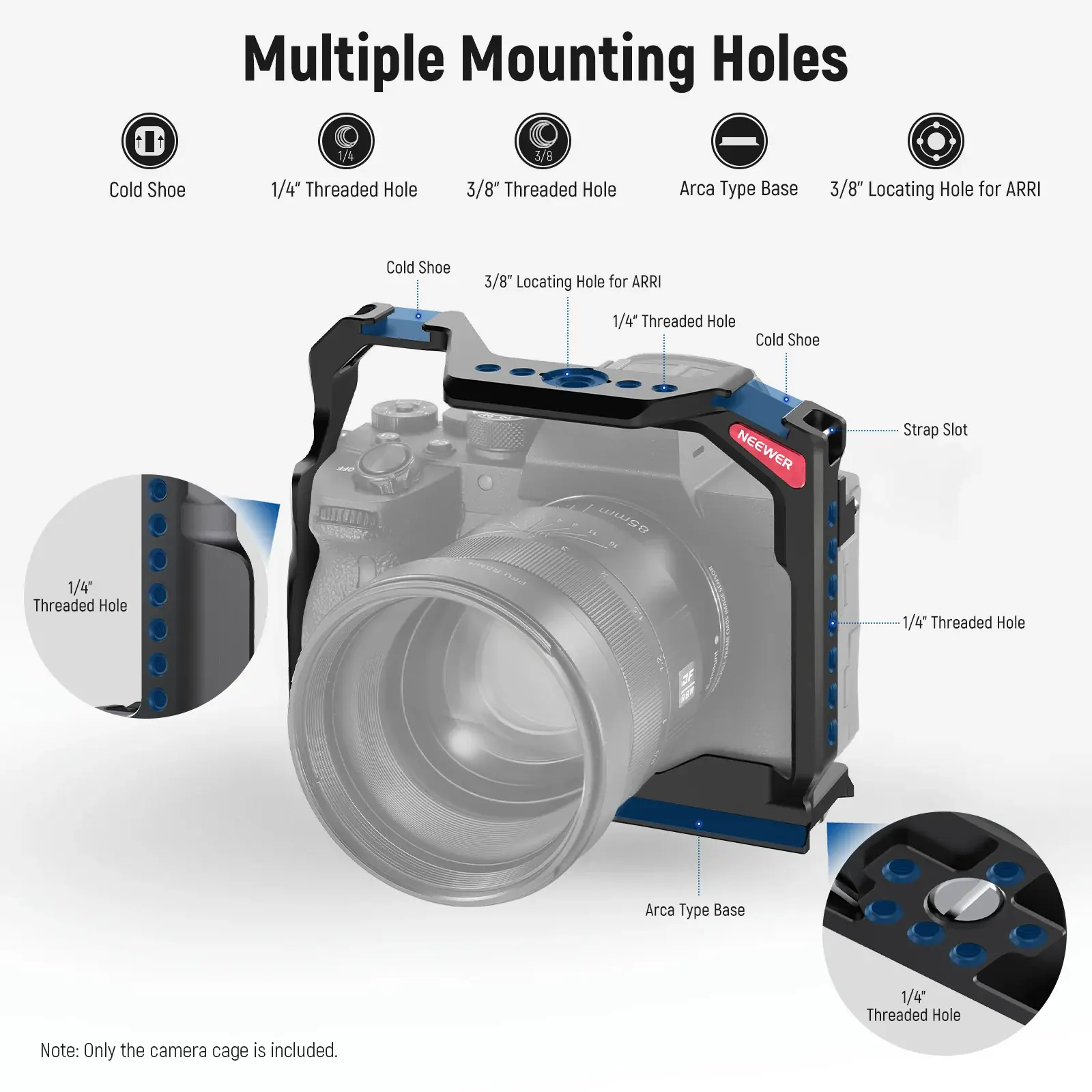 Neewer CA004 Sony A7 IV / A 7R V / A 7S III / A1 Uyumlu Kamera Kafesi