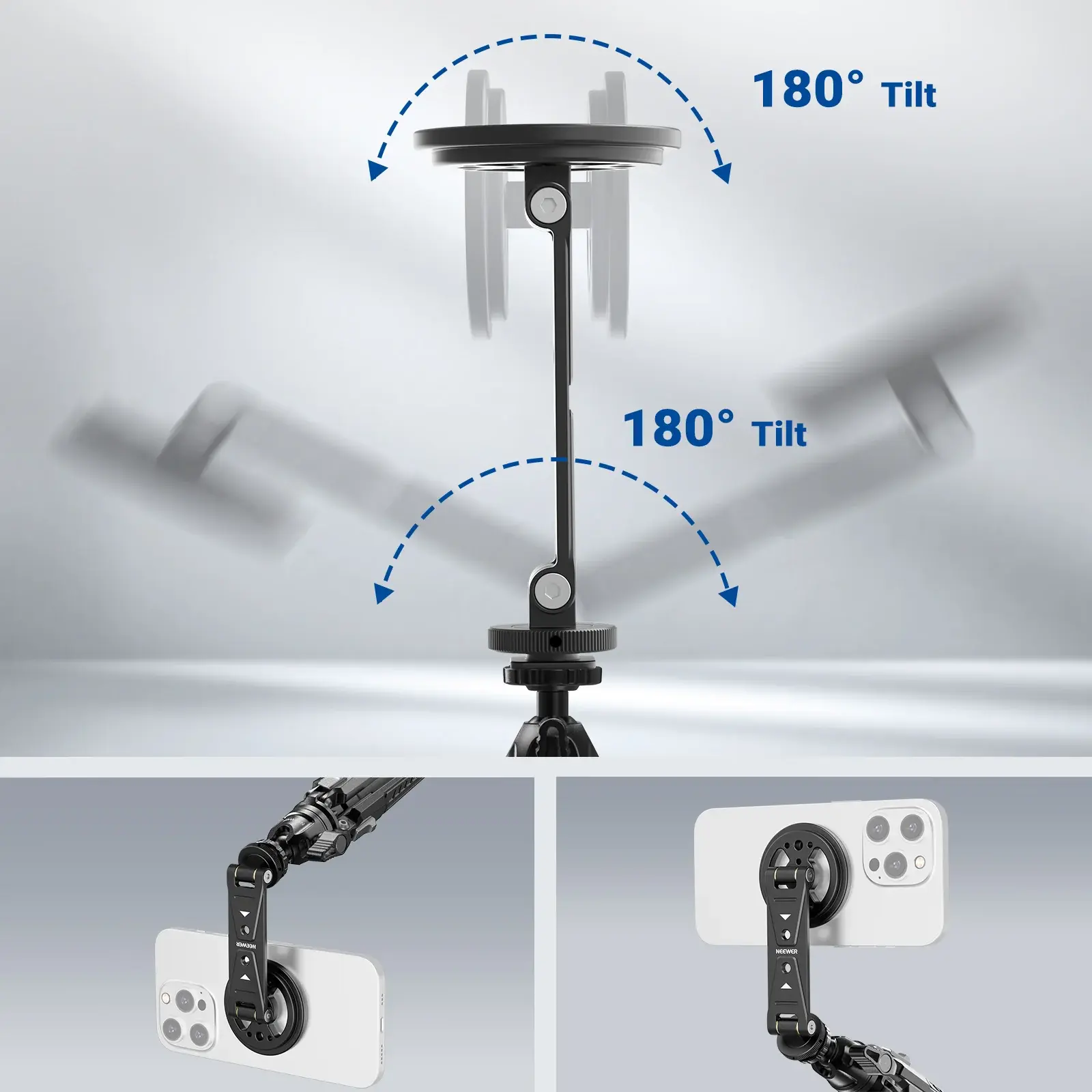 DS031 Profesyonel Manyetik Telefon Tripod Bağlantı Aparatı