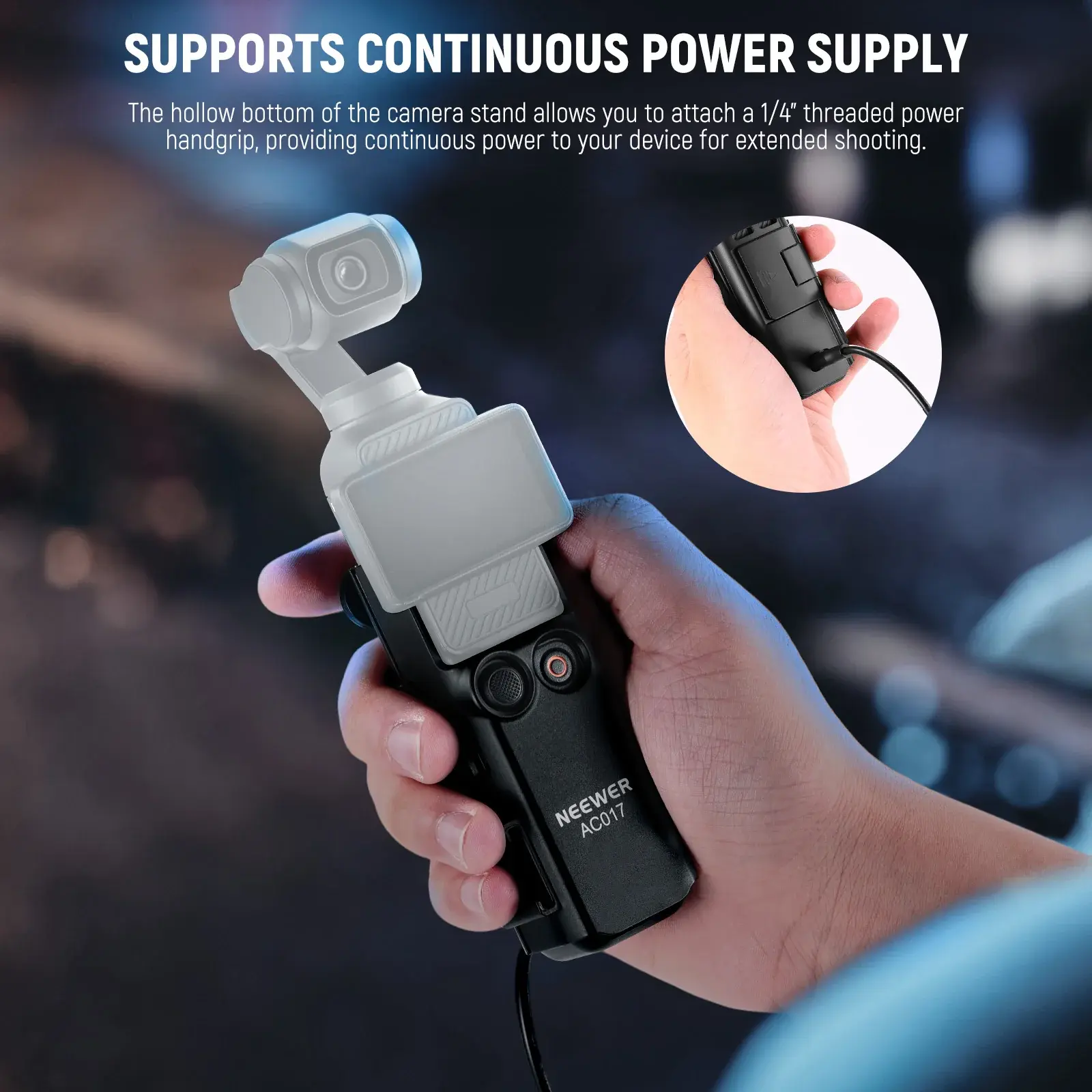 NEEWER GP-59 DJI Osmo Pocket 3 Uzatma Adaptör Kiti