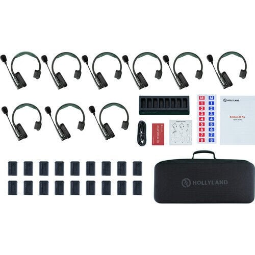 Hollyland Solidcom SE Pro-9S Full Duplex Headset Intercom (9 Kişilik)