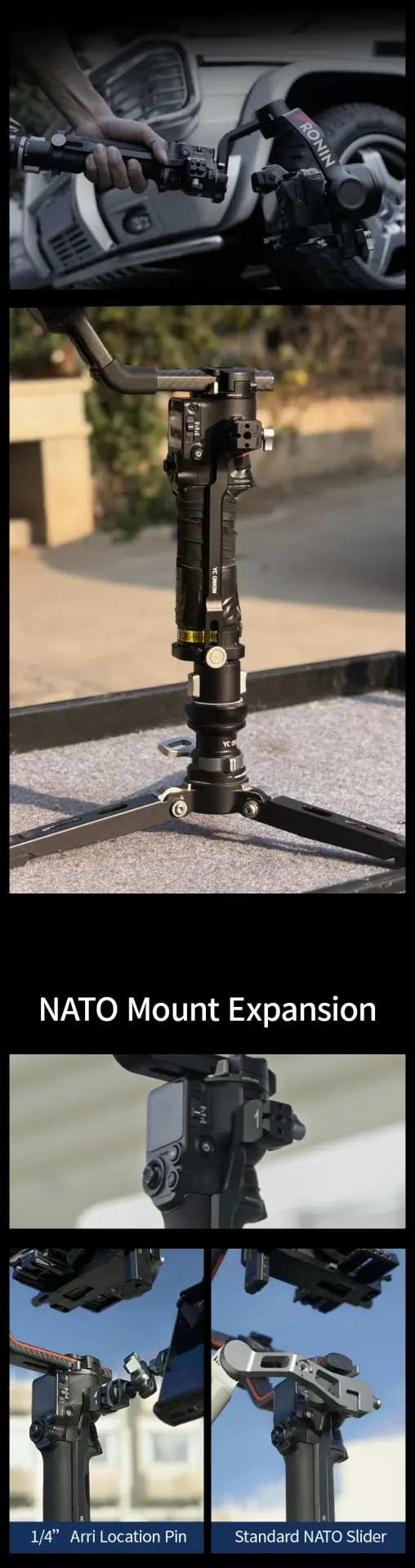 YC Onion Telescopic Extension Tube& RS Pro Connection Kit