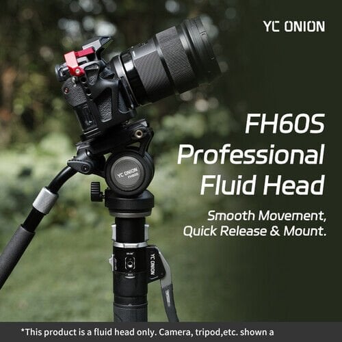 YC Onion Tako 52mm Bowl Head & FH60S Fluid Head Tripod Kit