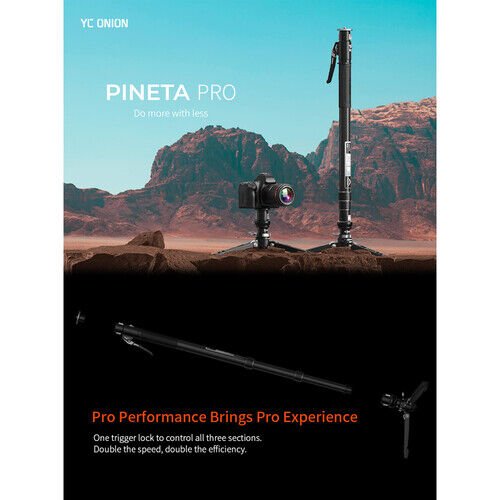YC Onion Pineta Pro Karbon Fiber & FH60S Video Fluid Kafa Monopod Kit